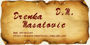 Drenka Masalović vizit kartica